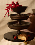 Kaze Brown Wooden Pedestal Bowl