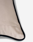 Beige Dashed Stripe Cotton Cushion Cover