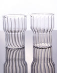 Fluted Drinking Glasses -Set of 2