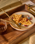 Kibashi Brown Rectangular Wooden Serving Trays - Set of 2