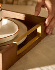 Kibashi Brown Rectangular Wooden Serving Trays - Set of 2