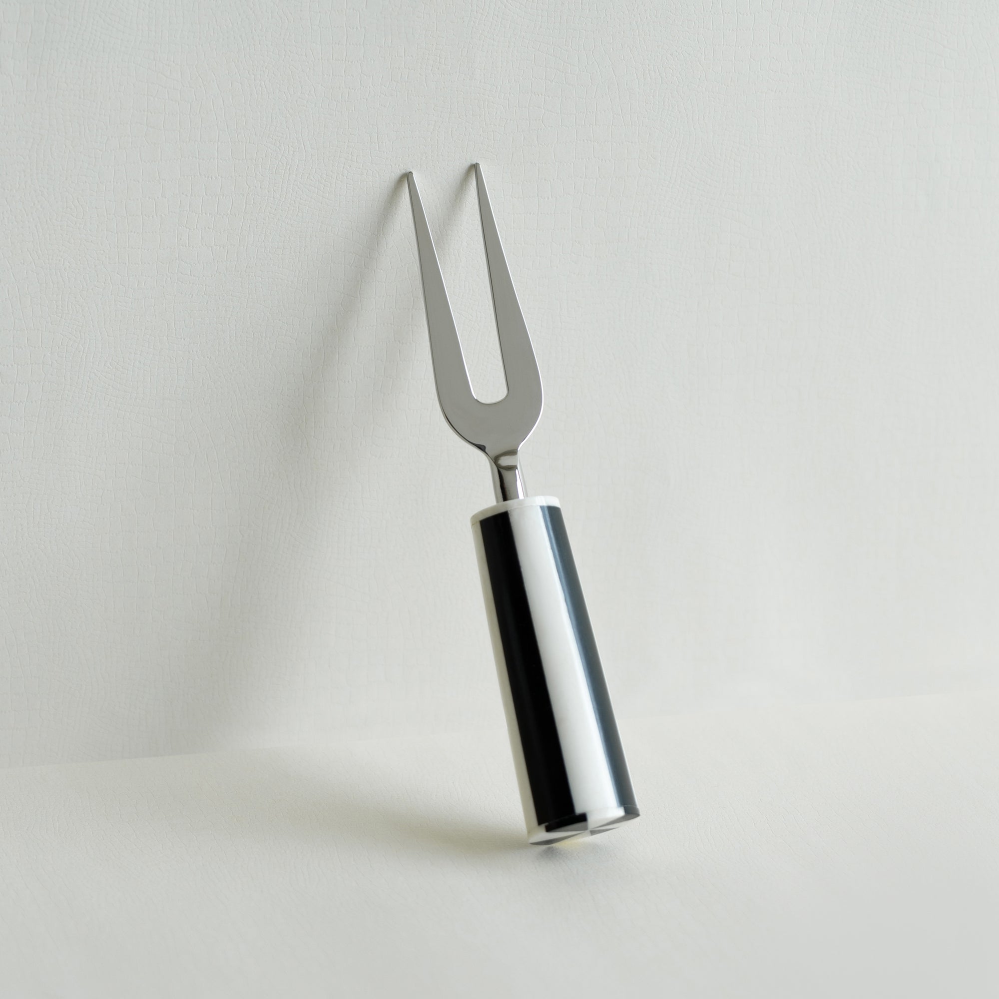 Stainless Steel Cheese Knives with Black &amp; White Bone Inlay Handles - Set of 3