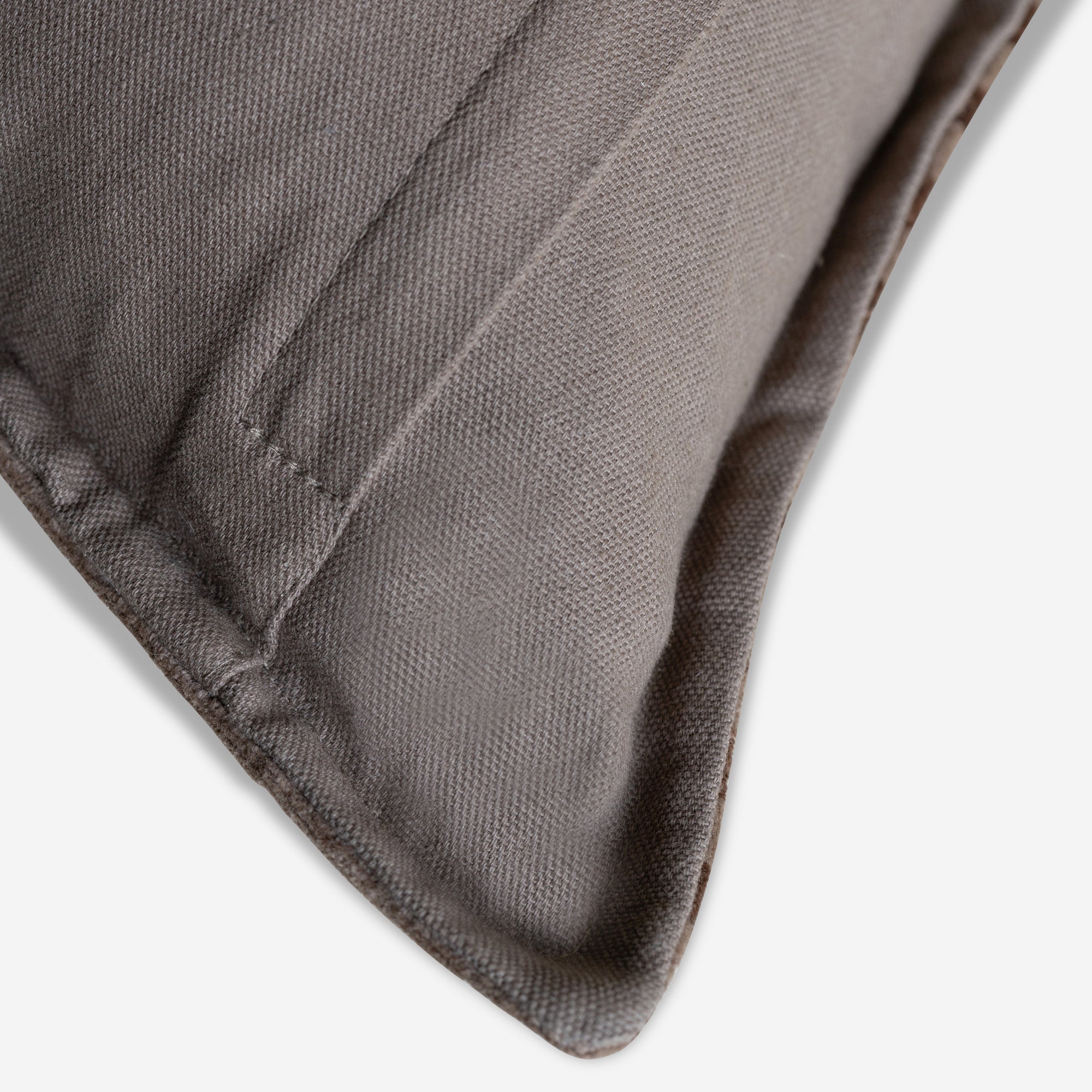 Striped Brown Velvet Cushion Cover