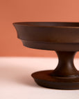 Kaze Brown Wooden Pedestal Bowl