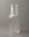 Ribbed Glass Water Bottle