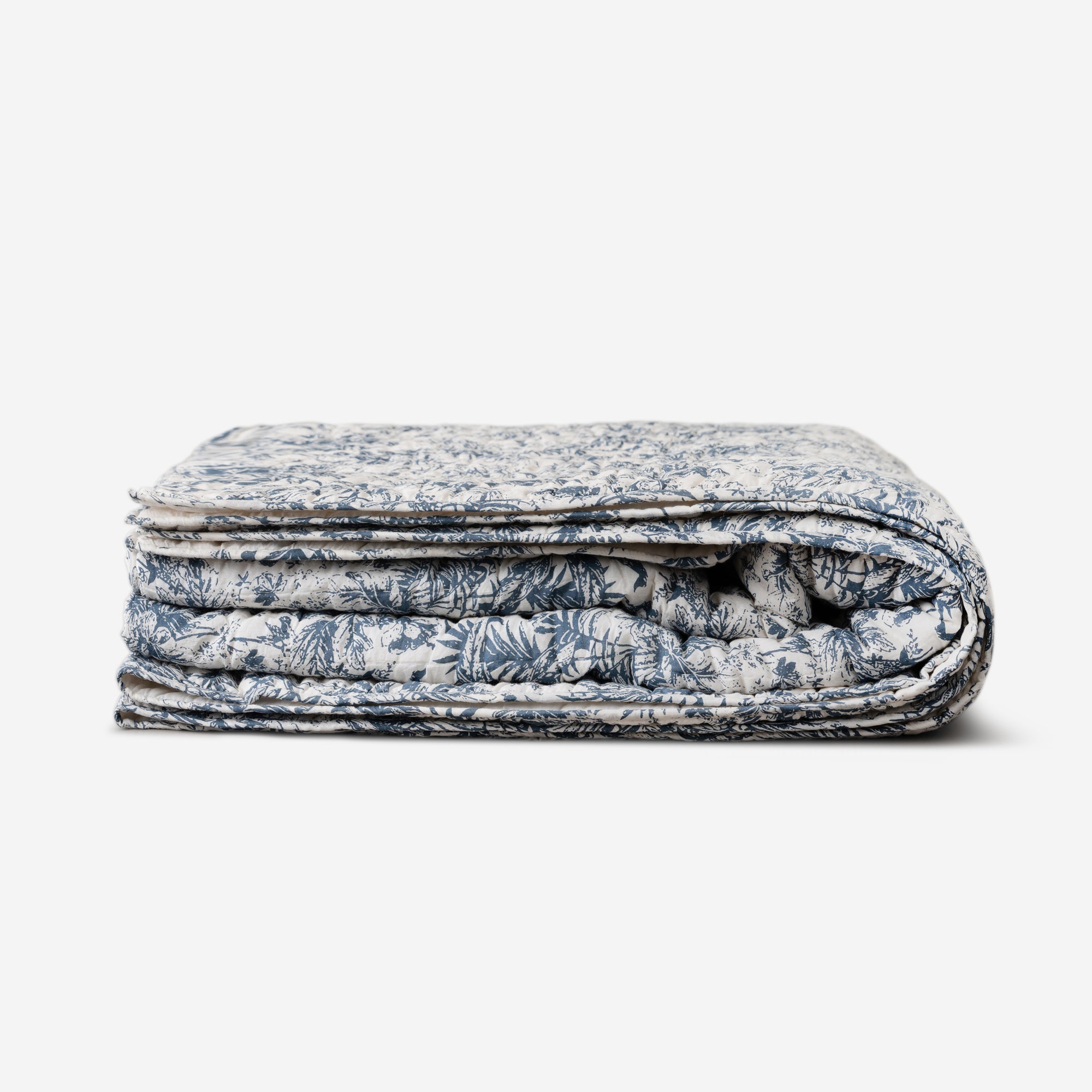 Tropical Silhouette Print Cotton Bedspread Set