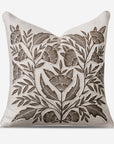 Brown Patchwork Velvet Cushion Cover