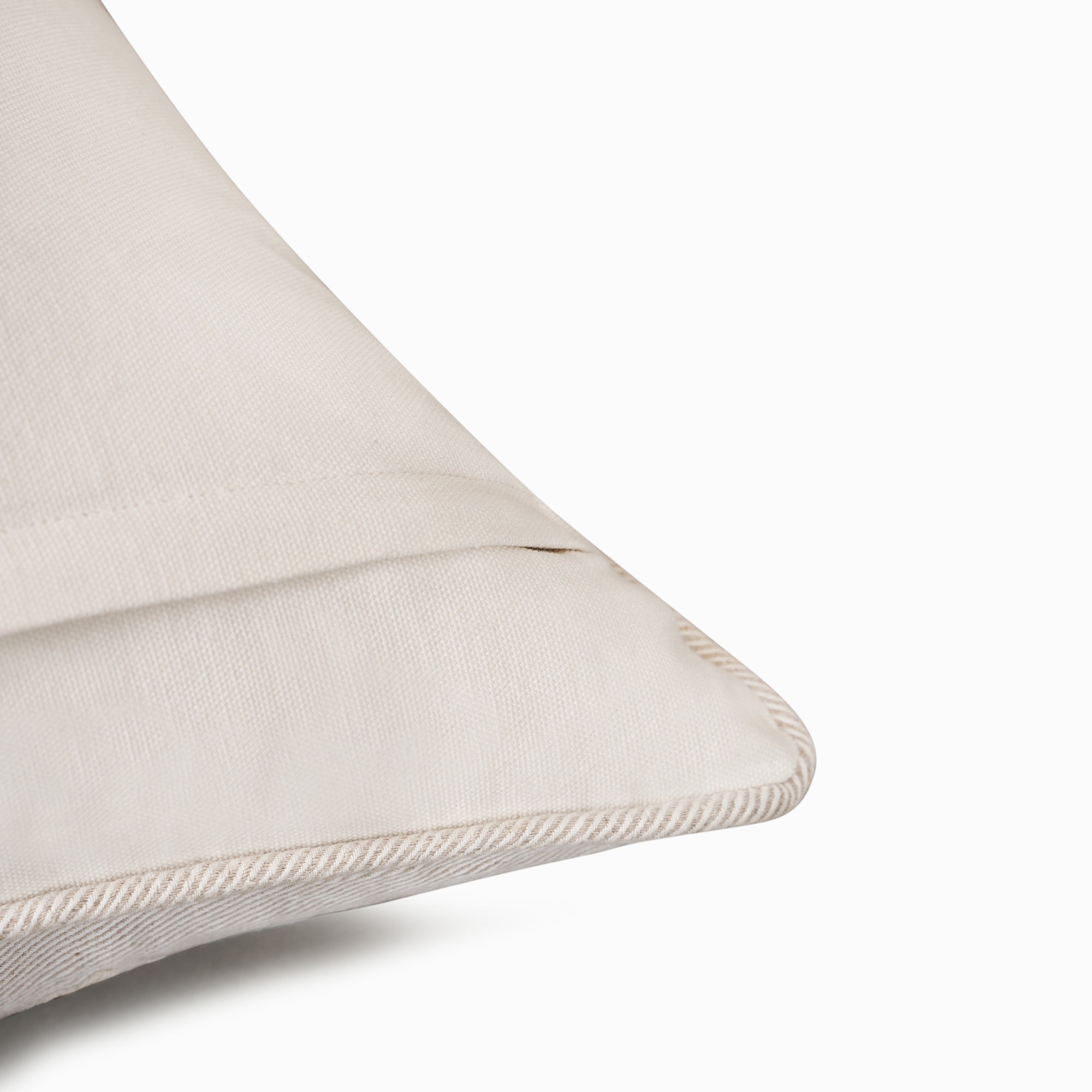 Botanical Floral Print Beige Cotton Cushion Cover