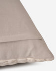 Ruched Beige Cotton Cushion Cover
