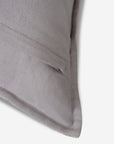 Striped Grey Velvet Cushion Cover