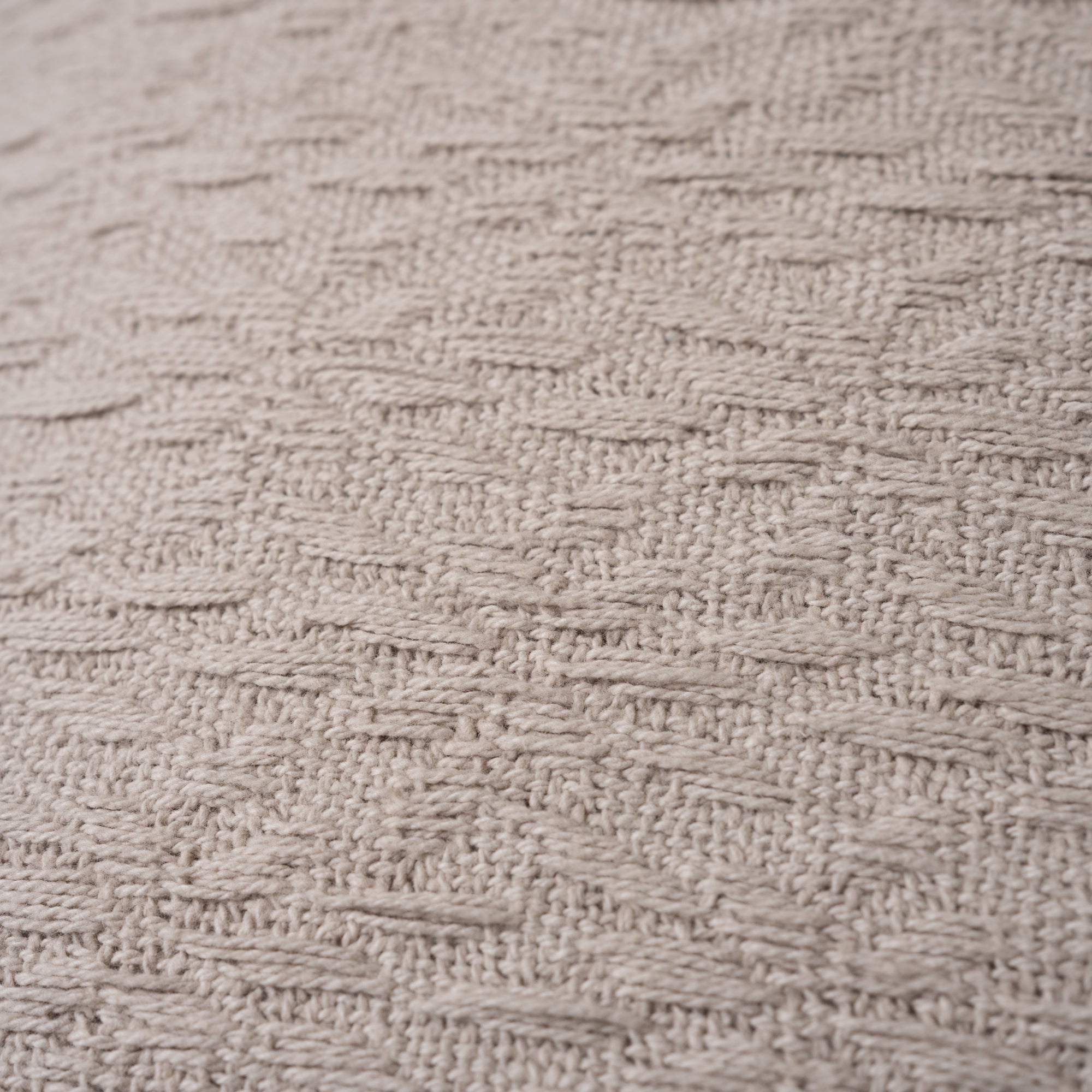 Textured Beige Euro Sham Cotton Cushion Cover
