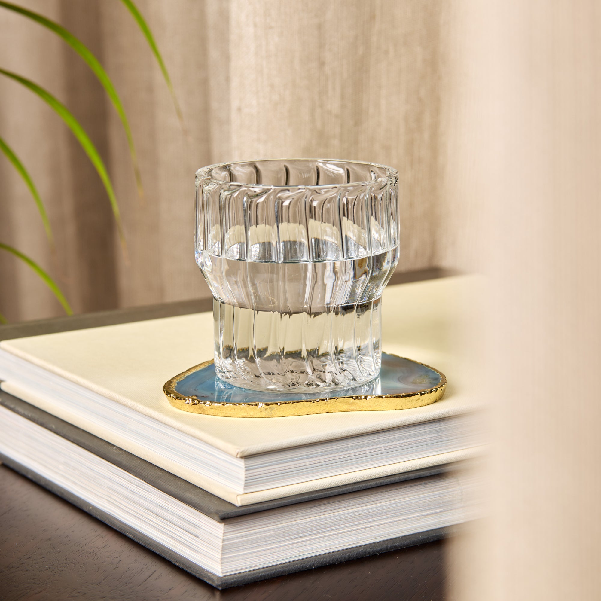 Fluted Drinking Glasses -Set of 2