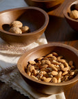 Nami Brown Wooden Acai Bowls - Set of 2