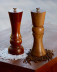Kori Brown Wooden Salt & Pepper Grinders - Set of 2