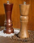 Kori Brown Wooden Salt & Pepper Grinders - Set of 2