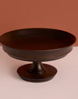 Kaze Brown Wooden Pedestal Bowl