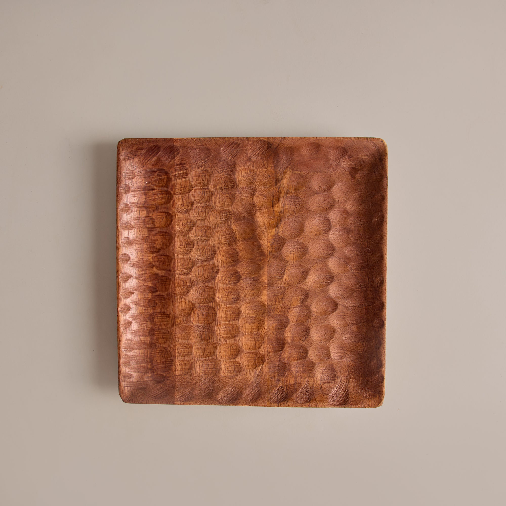 Moku Brown Wooden Square Serving Tray