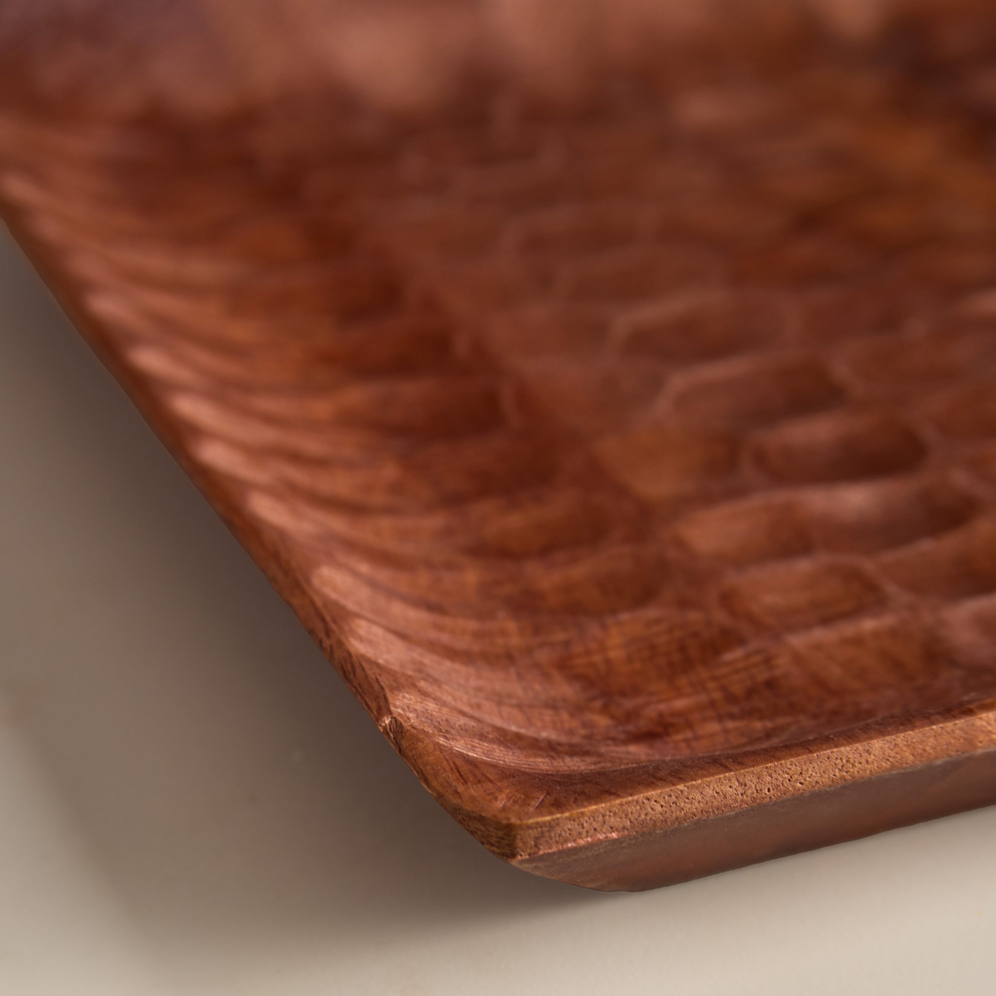 Moku Brown Wooden Square Serving Tray