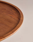 Shibui Brown Wooden Cake Stand with a Glass Cloche