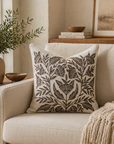 Brown Patchwork Velvet Cushion Cover